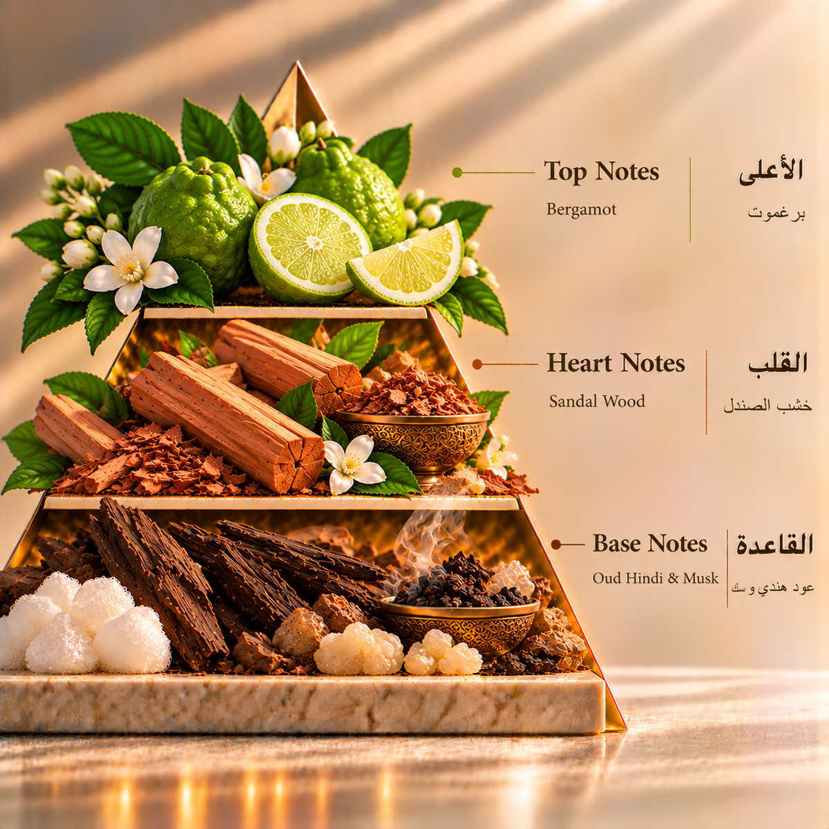 Fragrance pyramid / الهرم العطري — Rajwah