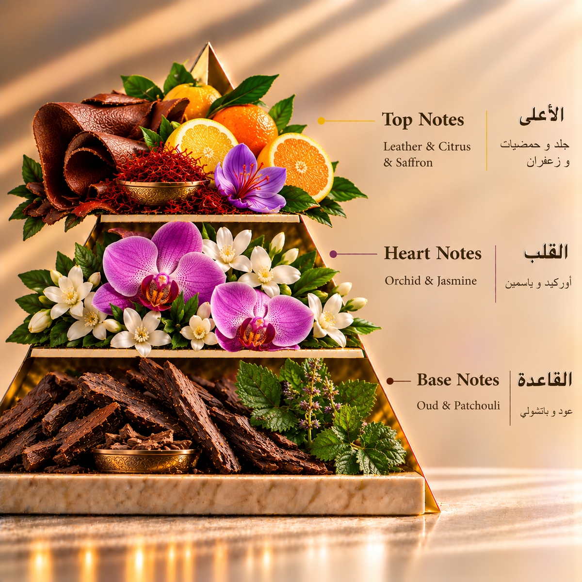 Fragrance pyramid / الهرم العطري — Rasikh