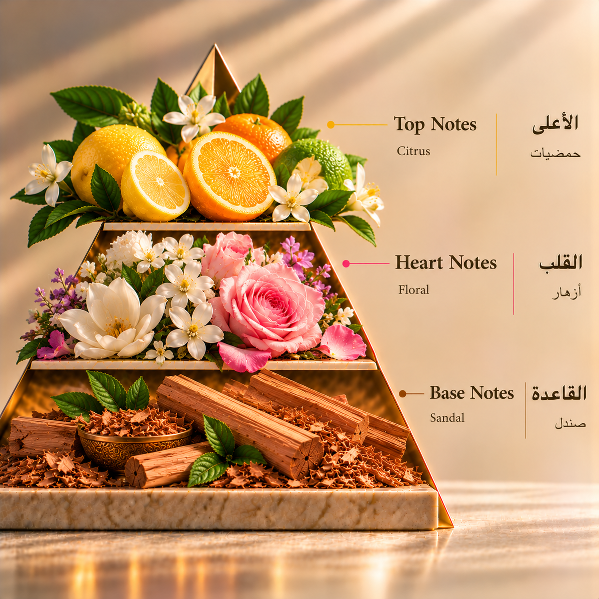 Fragrance pyramid / الهرم العطري — Thulooj Gents