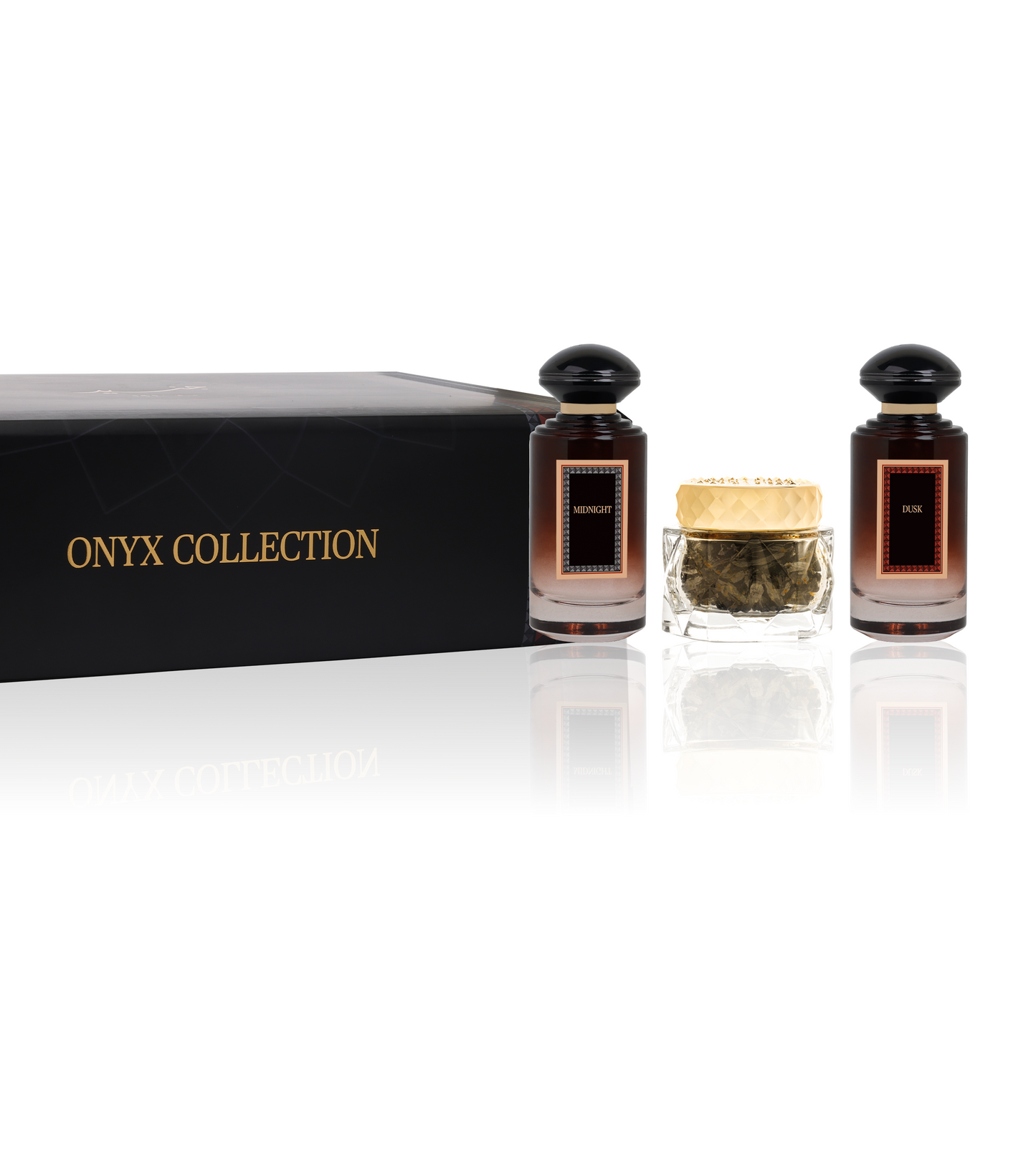 Onyx Collection - For him and her - Perfume Spray Collection - 100 ML & 60 Gram - Junaid Perfumes - Kuwait
