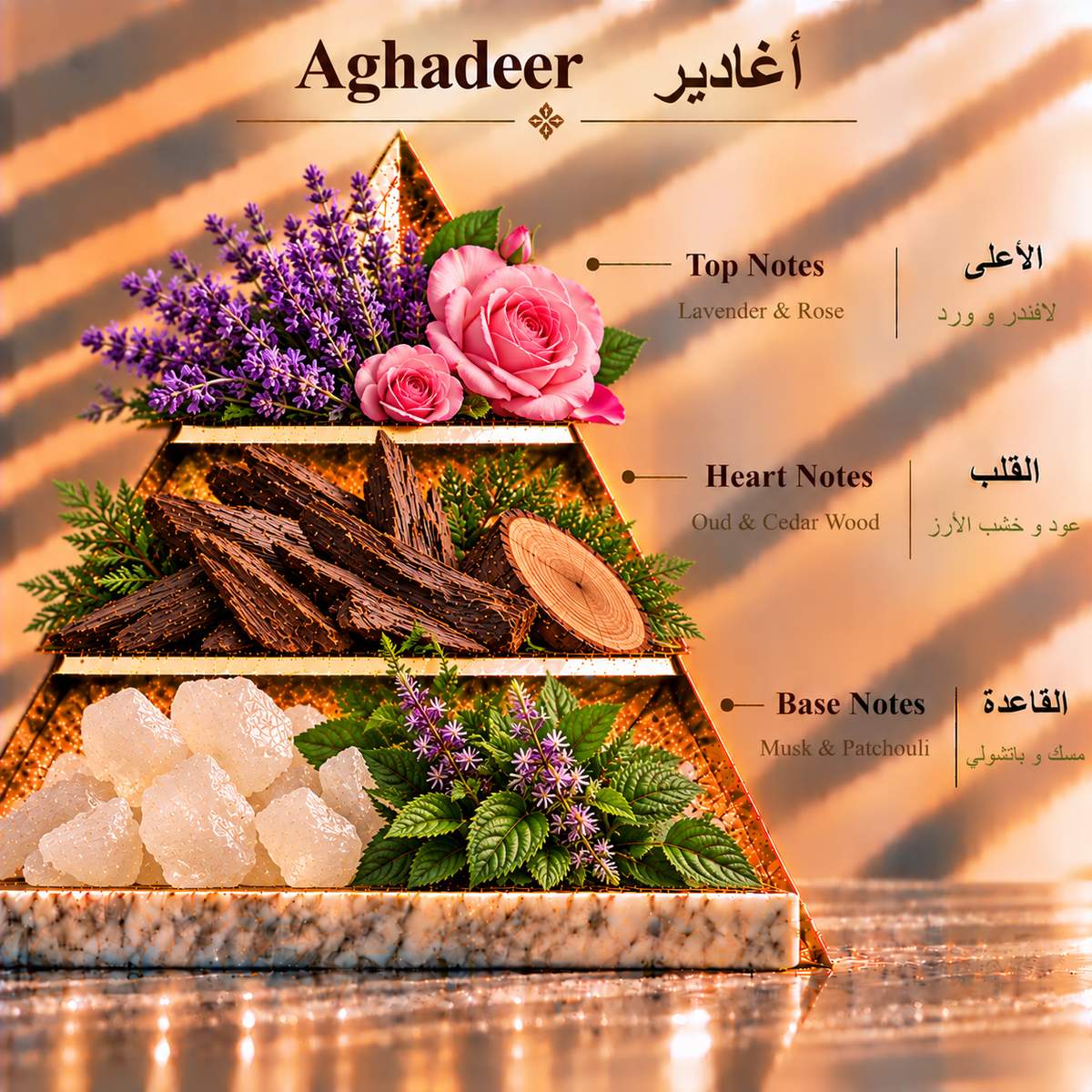 Fragrance pyramid / الهرم العطري — Aghadeer