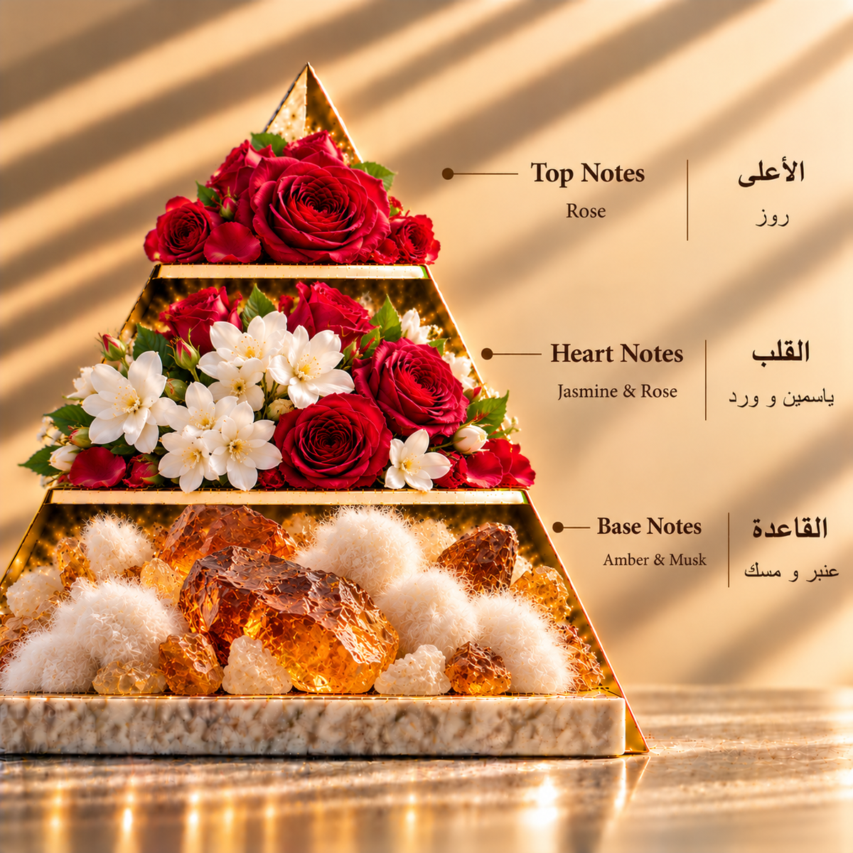 Fragrance pyramid / الهرم العطري — Banafsaj
