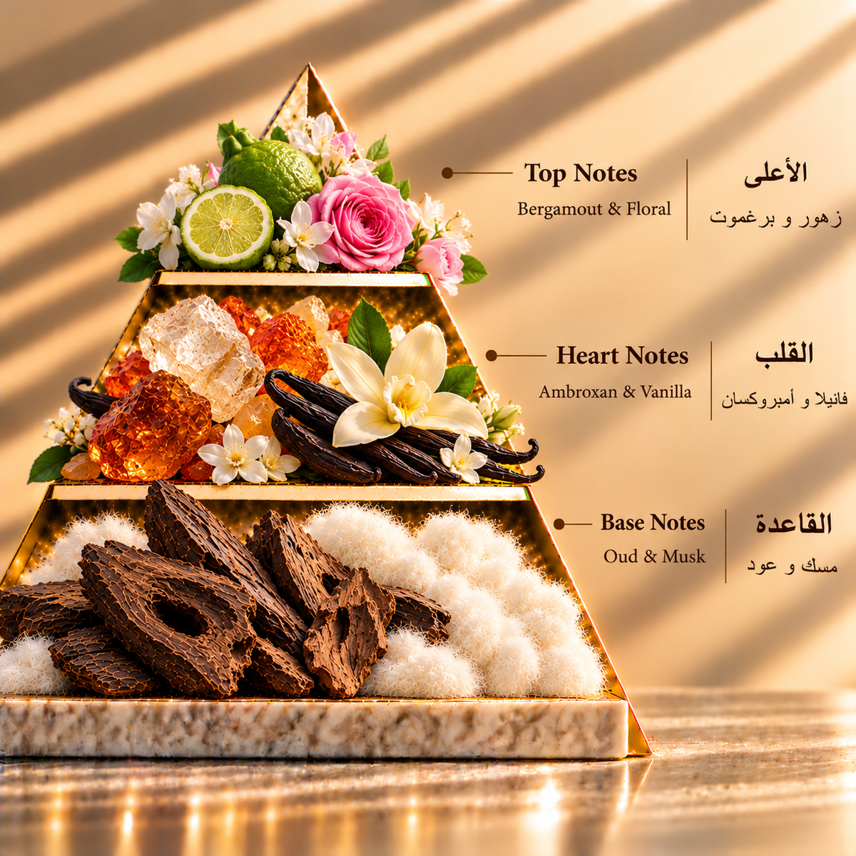 Fragrance pyramid / الهرم العطري — Duja