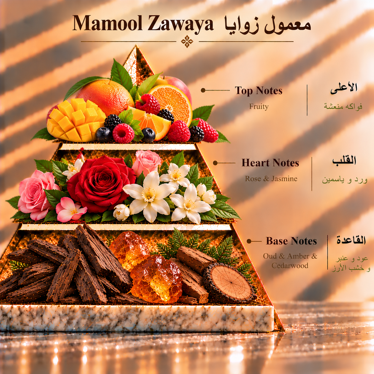 Fragrance pyramid / الهرم العطري — Mamool Zawaya