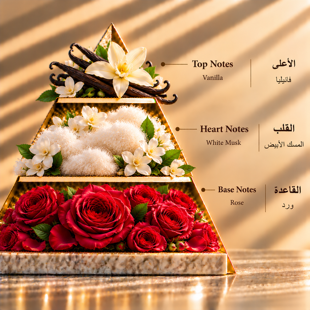 Fragrance pyramid / الهرم العطري — Mattar Dahab 150 ML