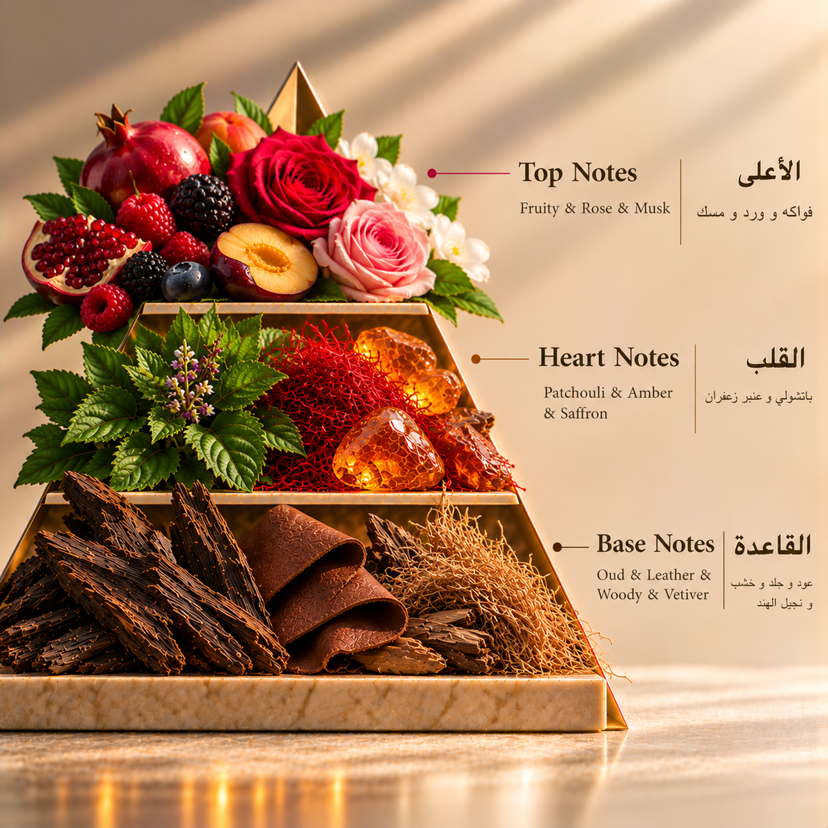Fragrance pyramid / الهرم العطري — Sapphire
