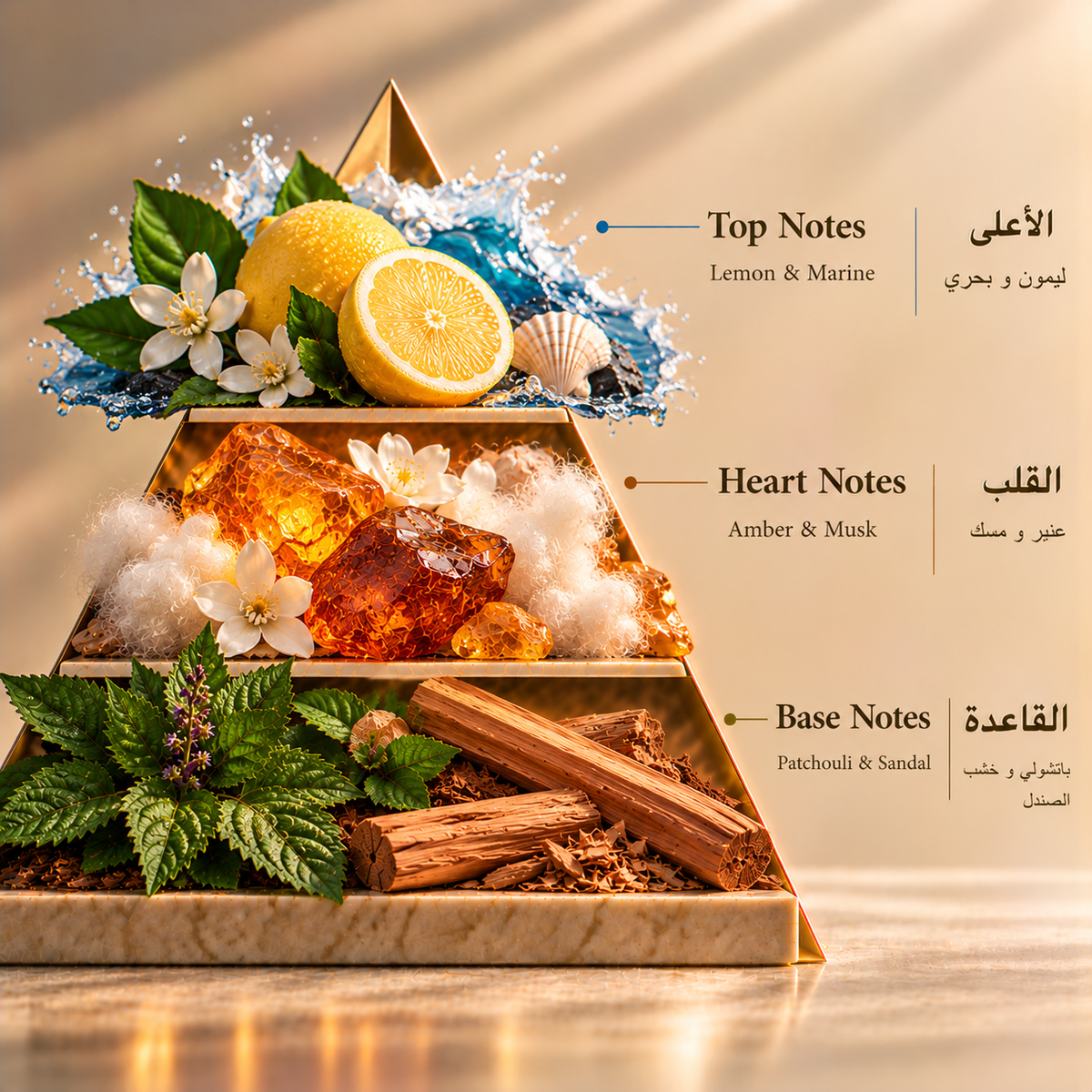 Fragrance pyramid / الهرم العطري — Sprint