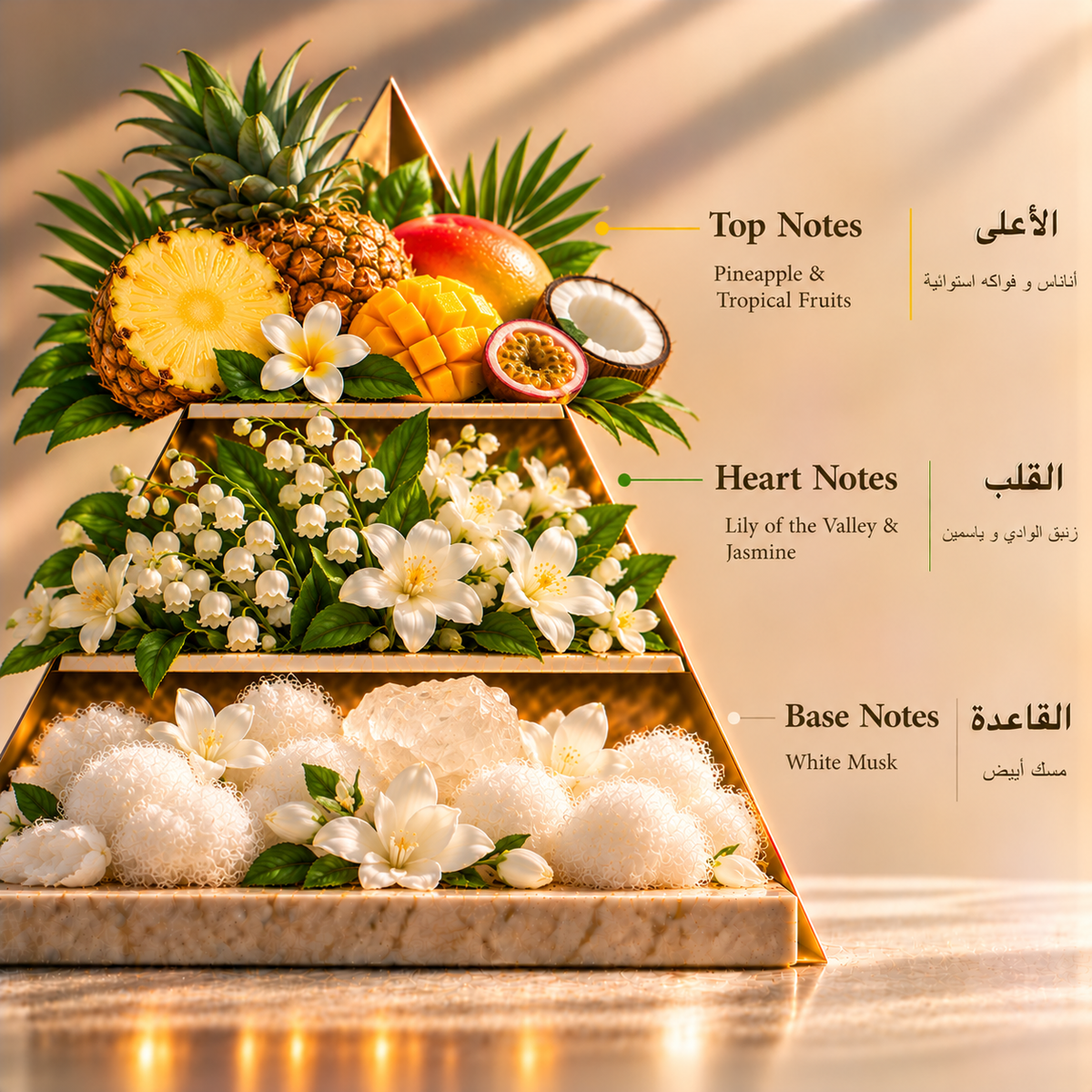 Fragrance pyramid / الهرم العطري — Thulooj 150 ML