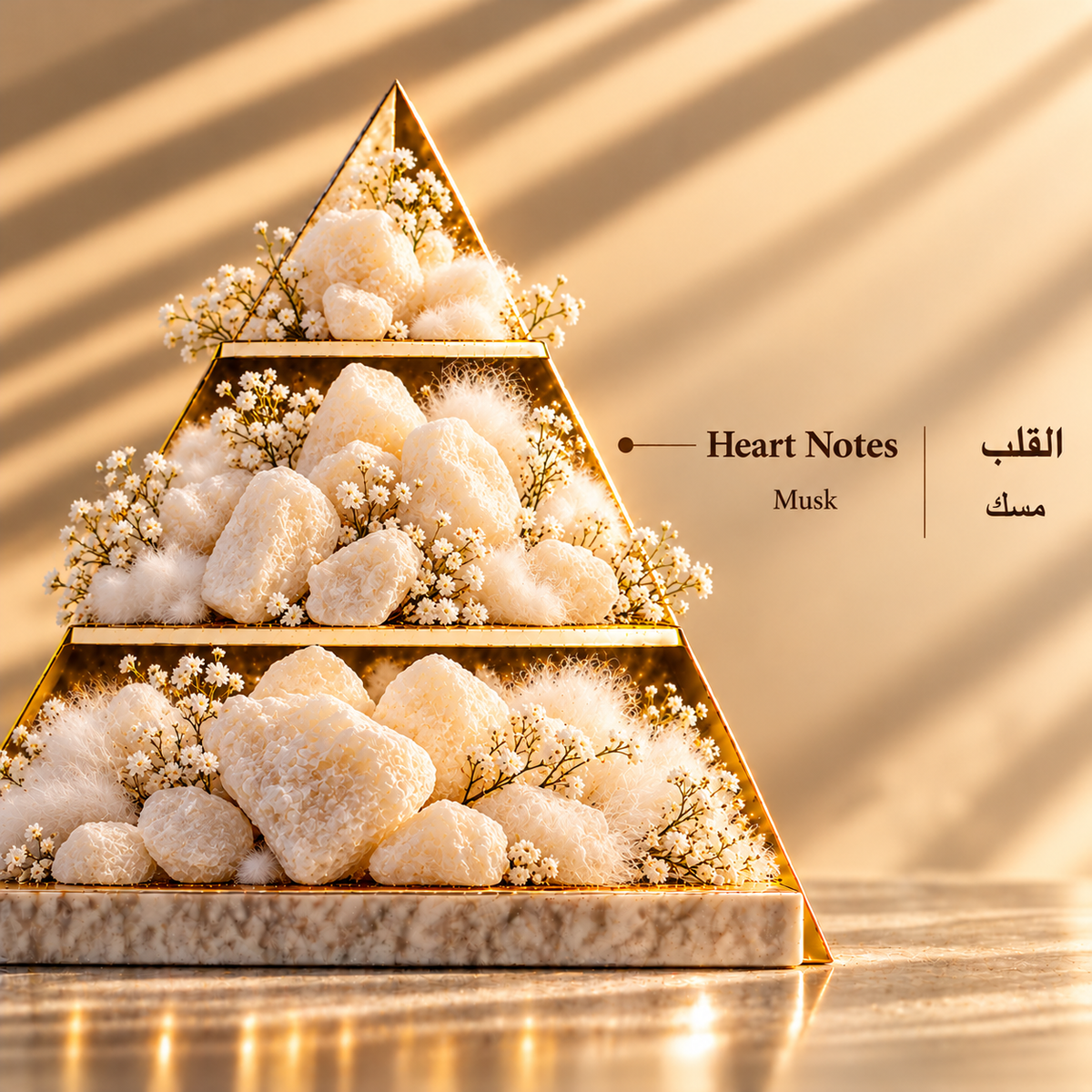 Fragrance pyramid / الهرم العطري — White Musk Oil 12 ML